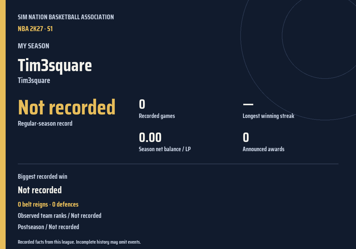 Shareable season recap card