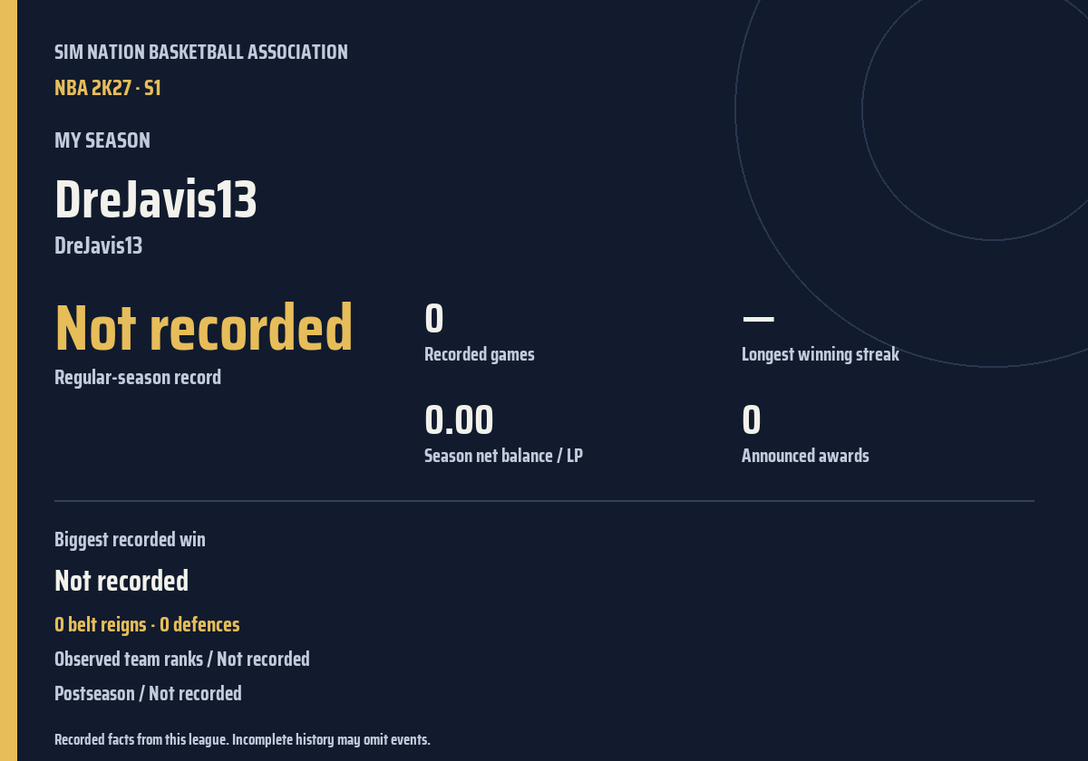 Shareable season recap card