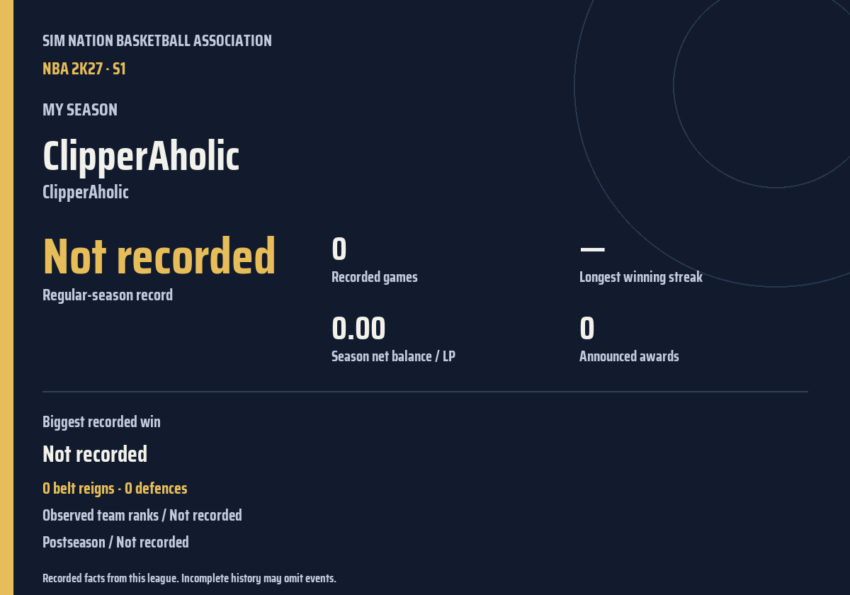 Shareable season recap card