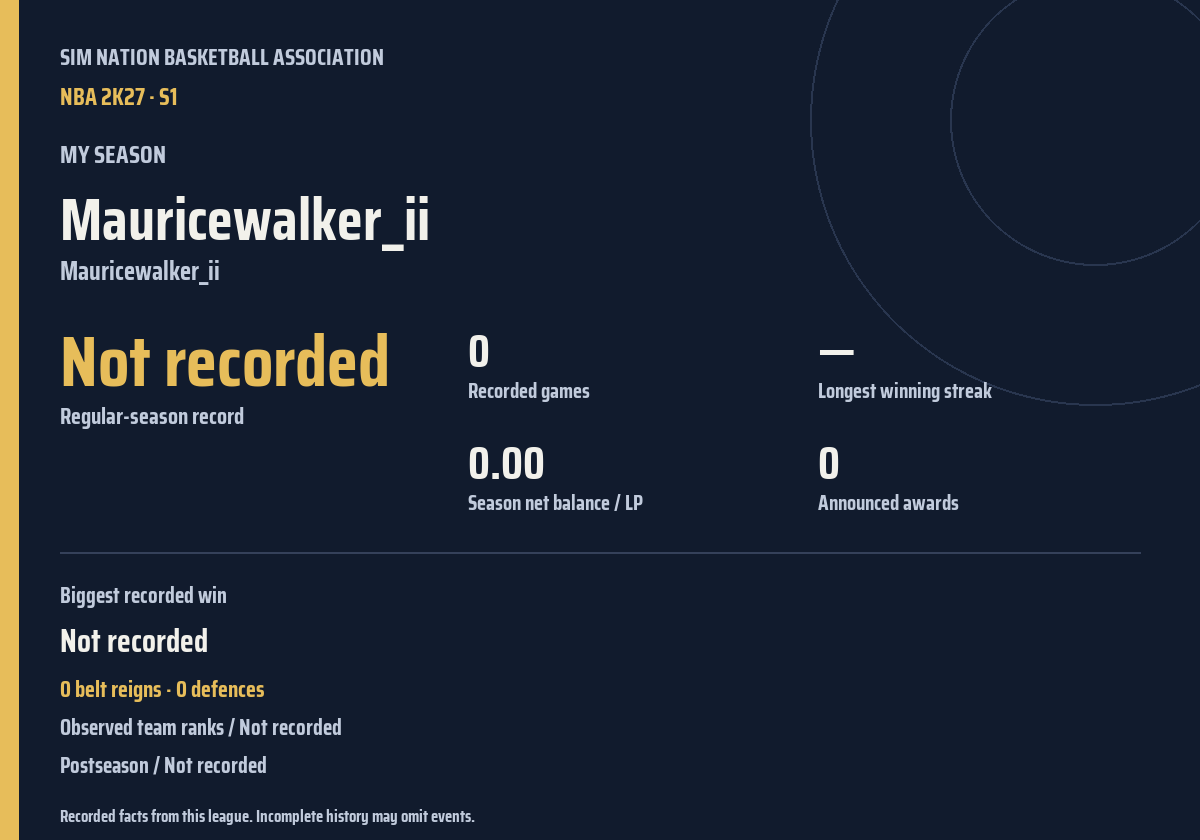 Shareable season recap card