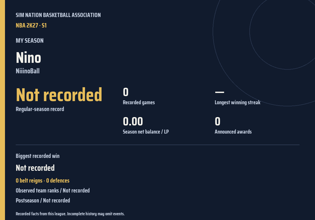 Shareable season recap card