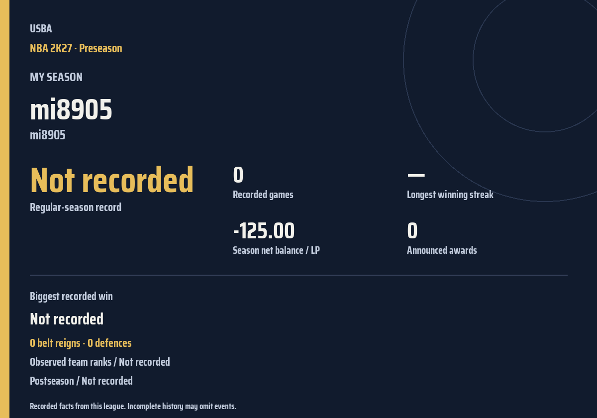 Shareable season recap card