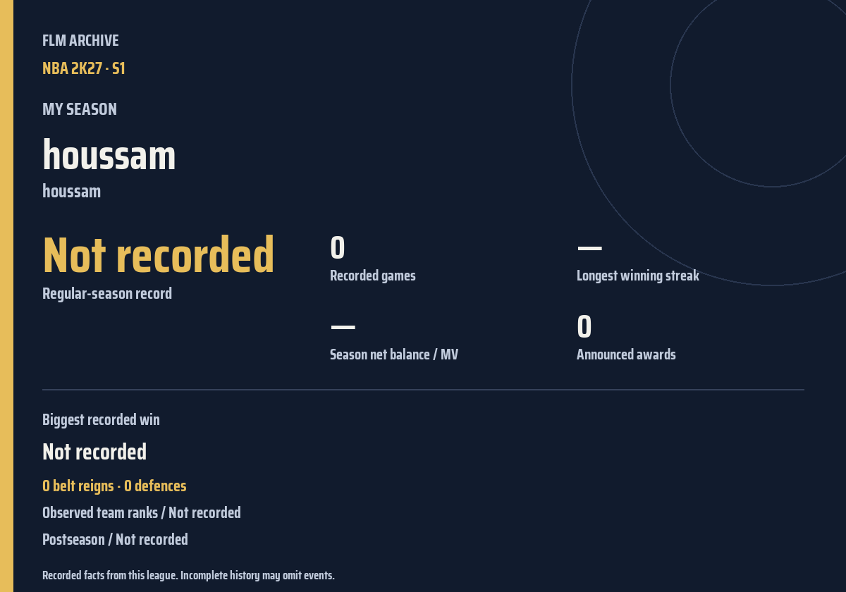 Shareable season recap card